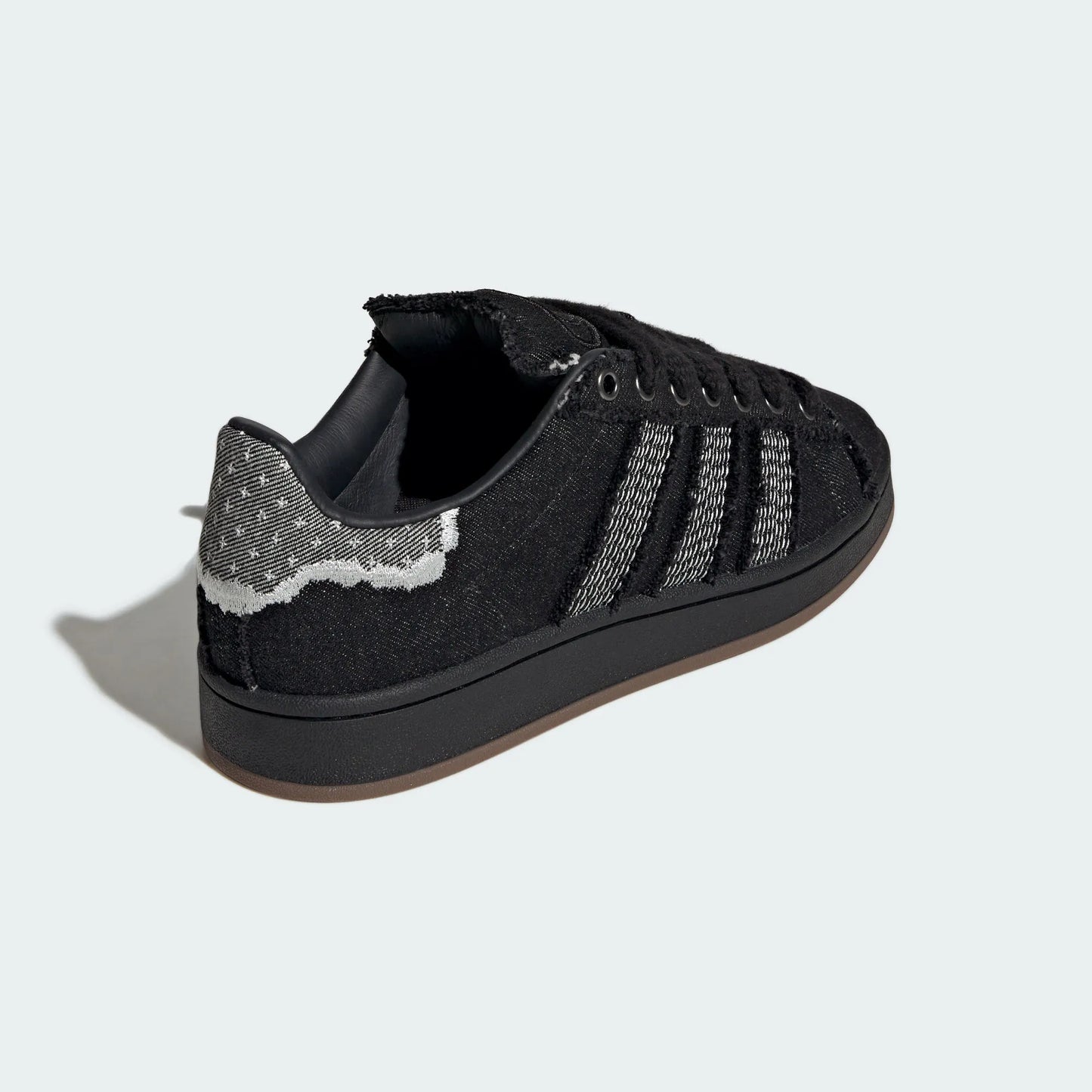 Adidas Stan Smith — Black Denim Frayed