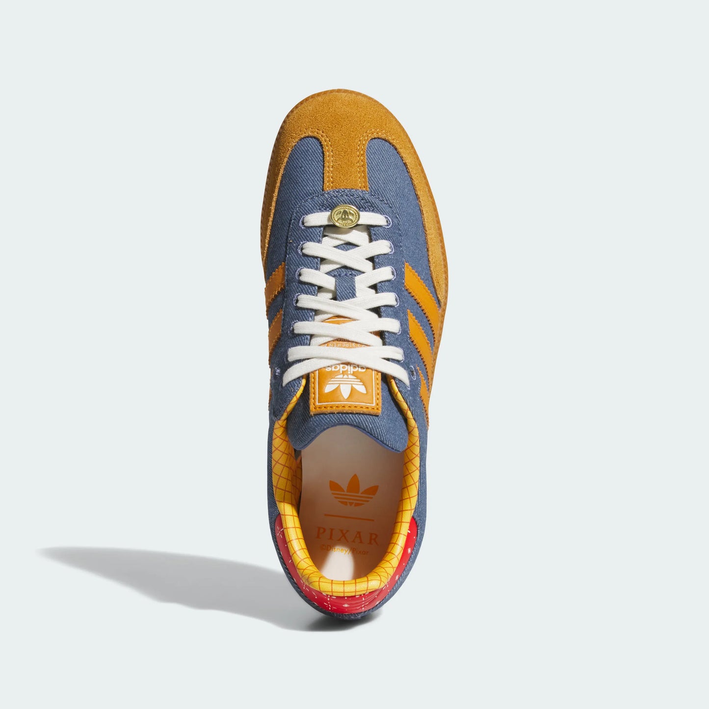 Adidas Originals – Denim Blue / Orange Suede Casual Sneakers