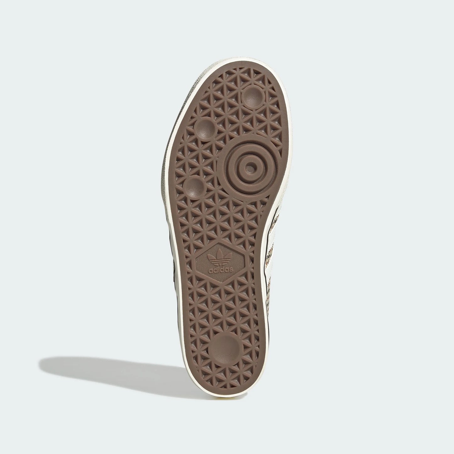 Adidas Originals – Beige Houndstooth Canvas Platform Casual Sneakers