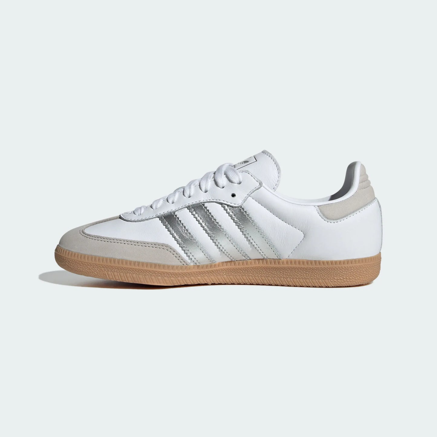 Adidas Originals – White / Silver Leather Casual Sneakers