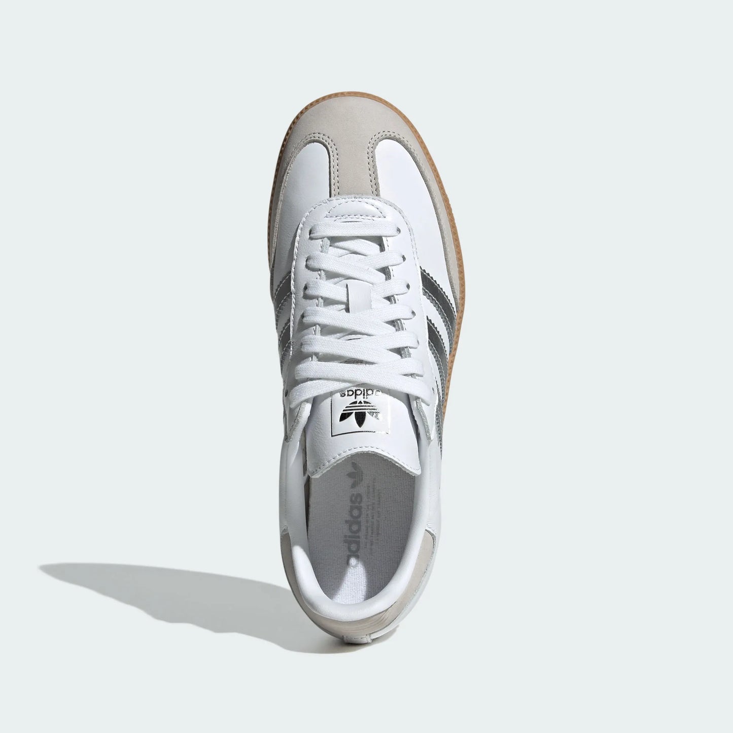 Adidas Originals – White / Silver Leather Casual Sneakers