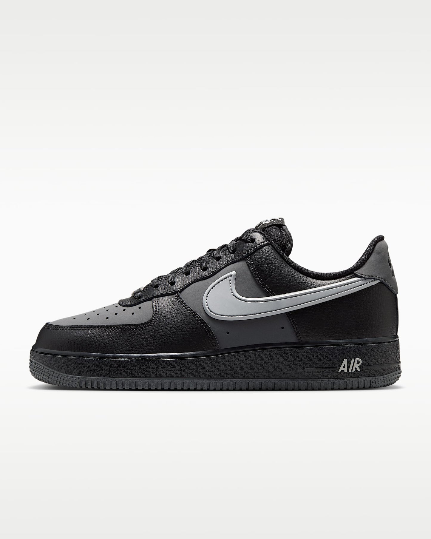 Nike Air Force 1 '07 Black Grey Color Block Sneakers