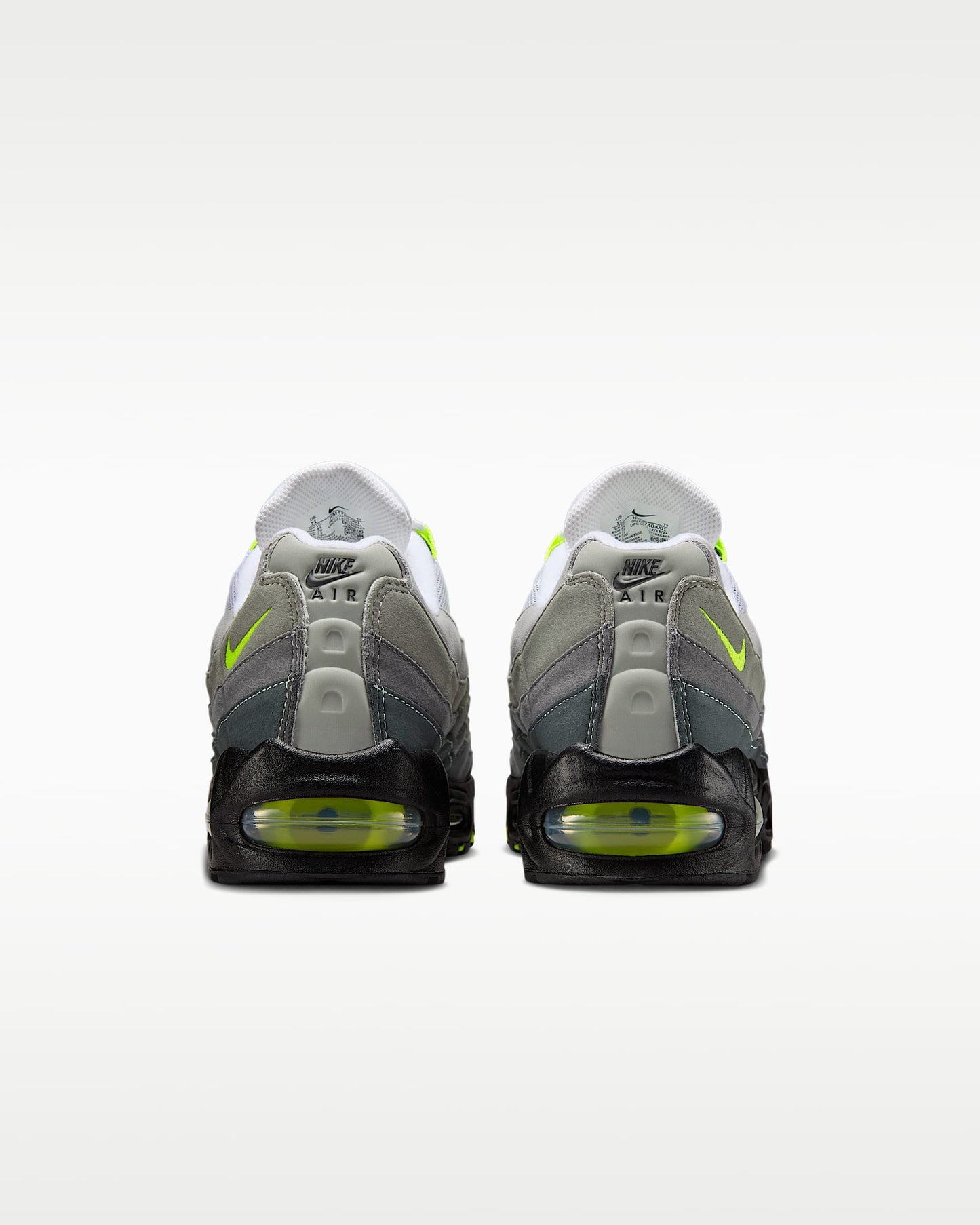 Nike Air Max 95 – Grey / Volt Mesh Athletic Sneakers