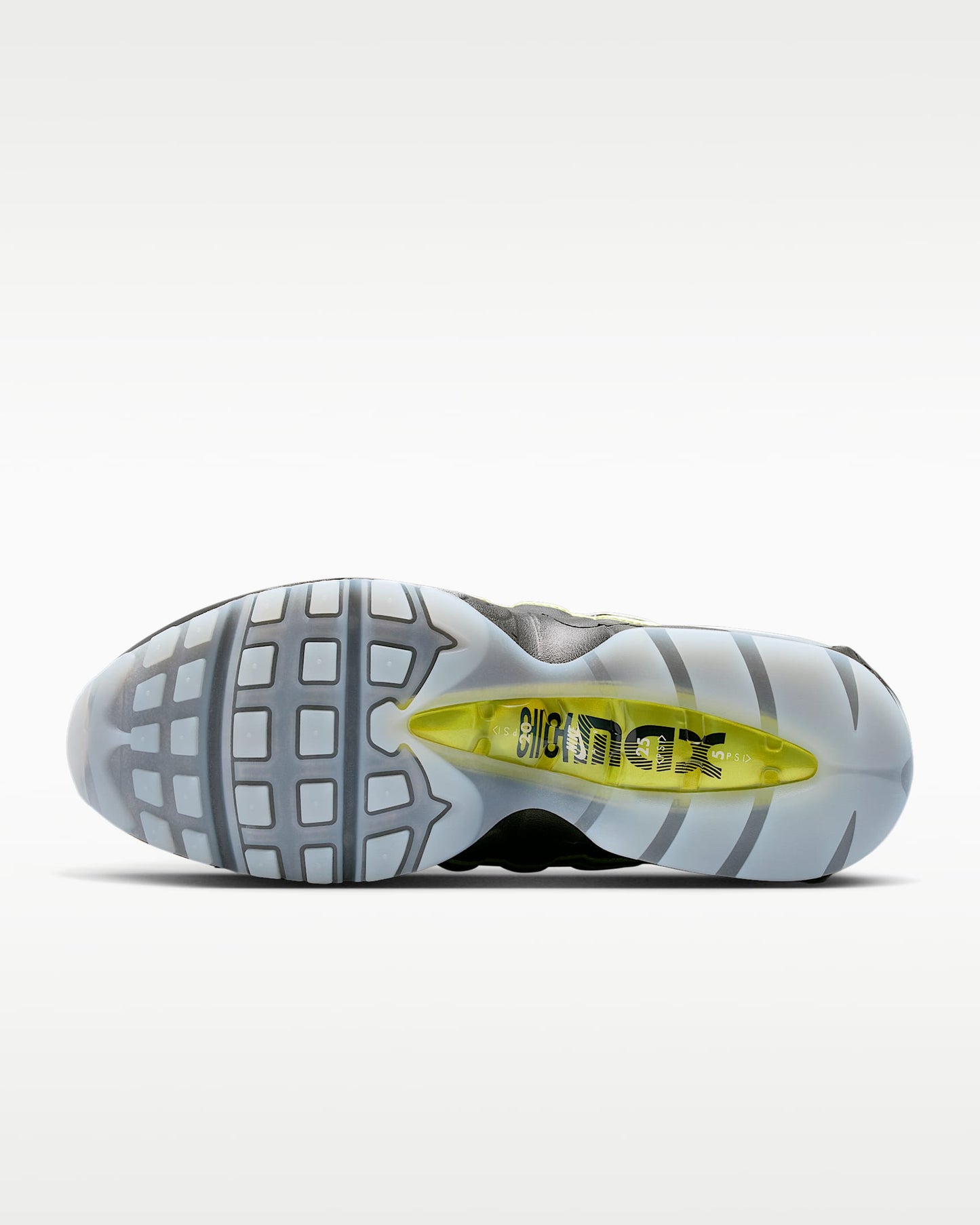 Nike Air Max 95 – Black / Yellow Leather Mesh Athletic Sneakers