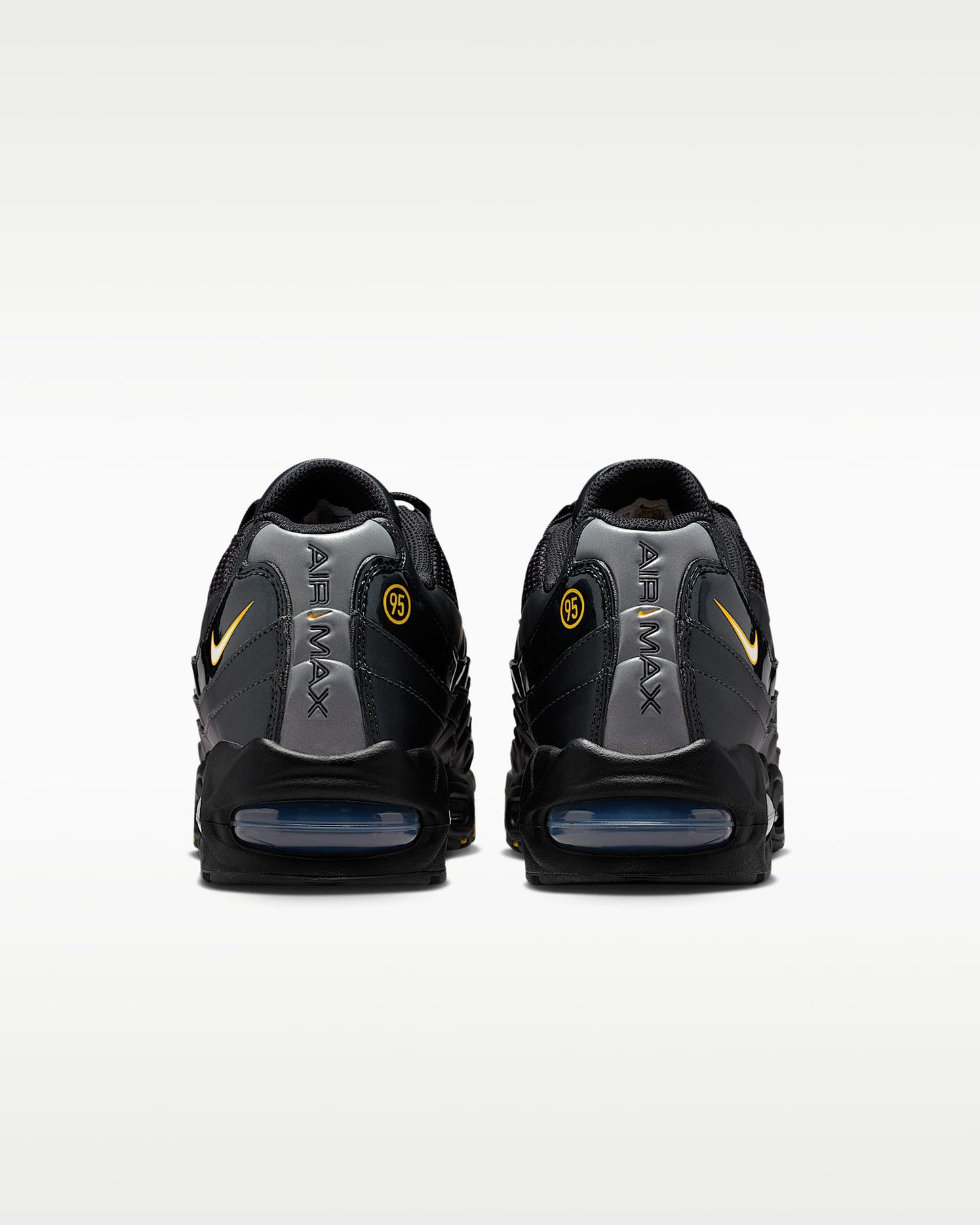 Nike Air Max 95 – Black / Gold Mesh Athletic Sneakers