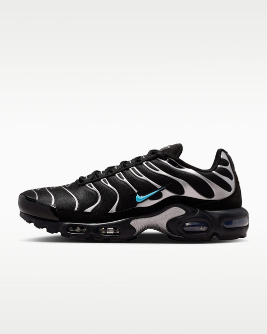 Nike Air Max Plus – Black/Metallic Silver/Cyan Blue Sneaker