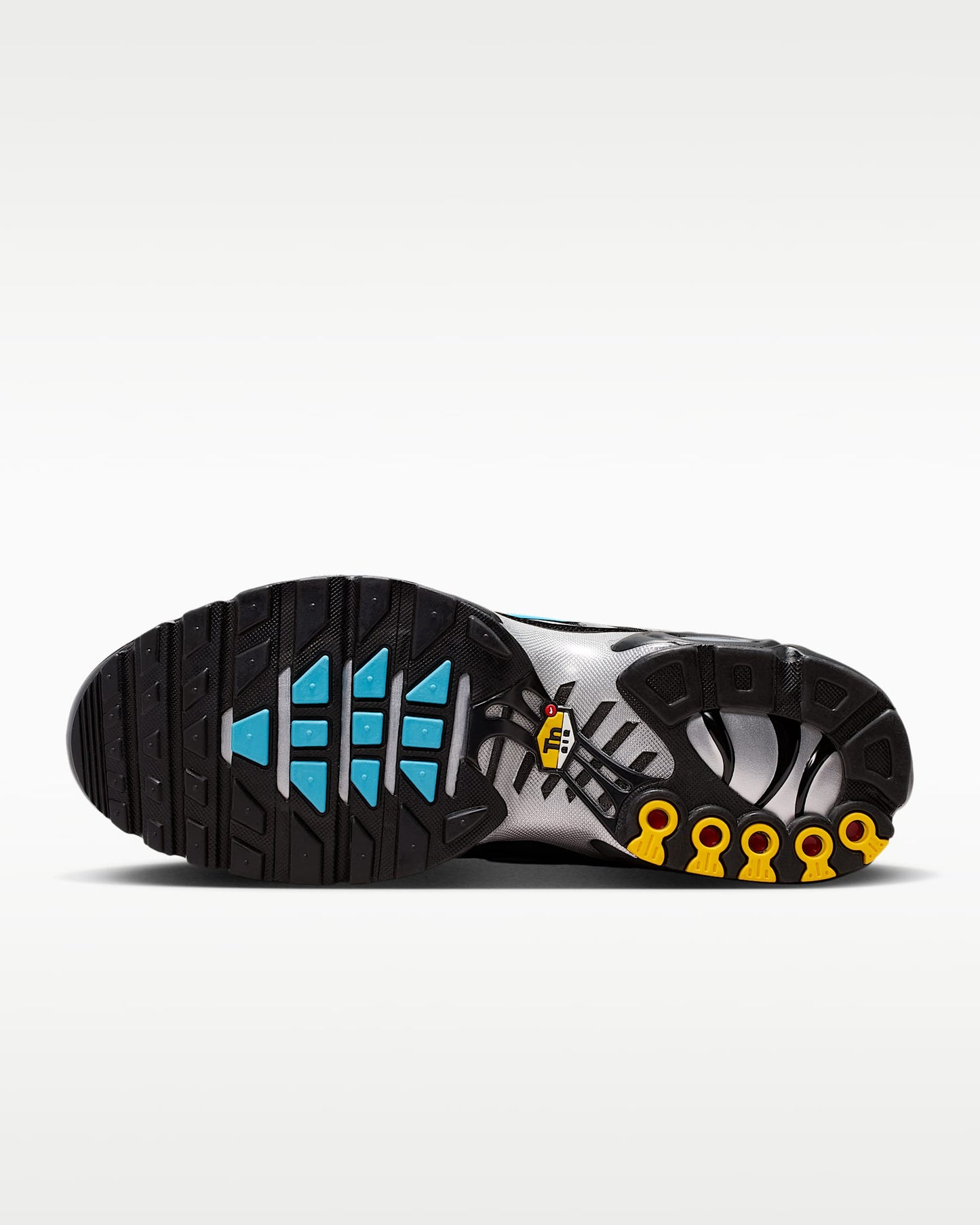 Nike Air Max Plus – Black/Metallic Silver/Cyan Blue Sneaker