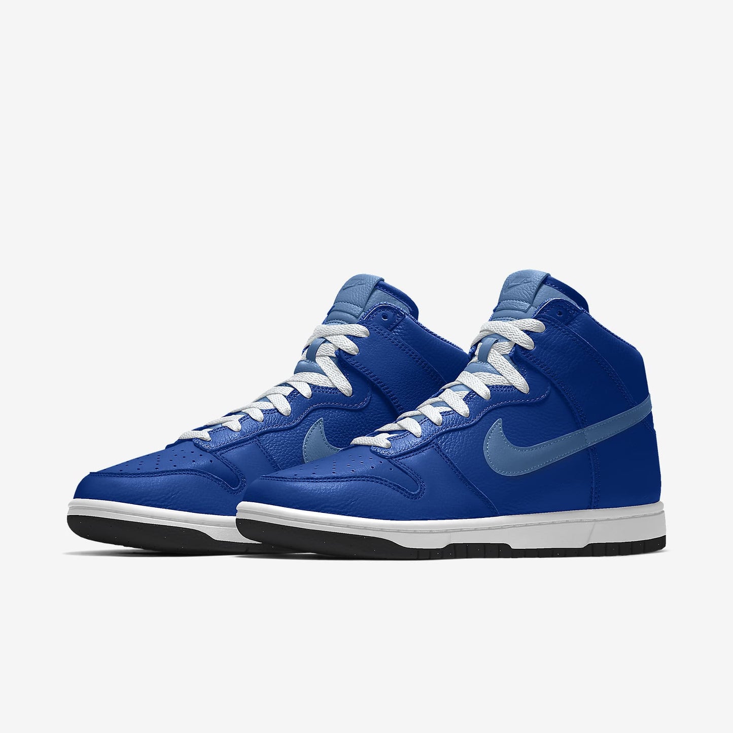 Nike Dunk High Royal Blue Light Blue Swoosh Sneakers