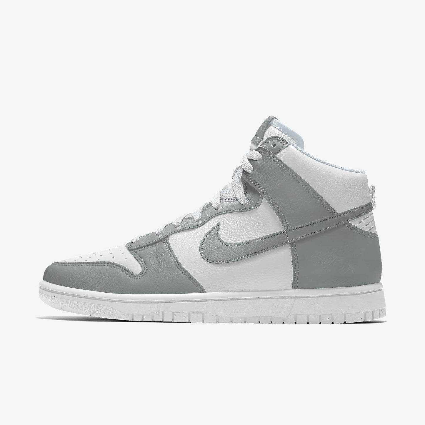Nike Dunk High White Medium Grey Color-Block Sneakers