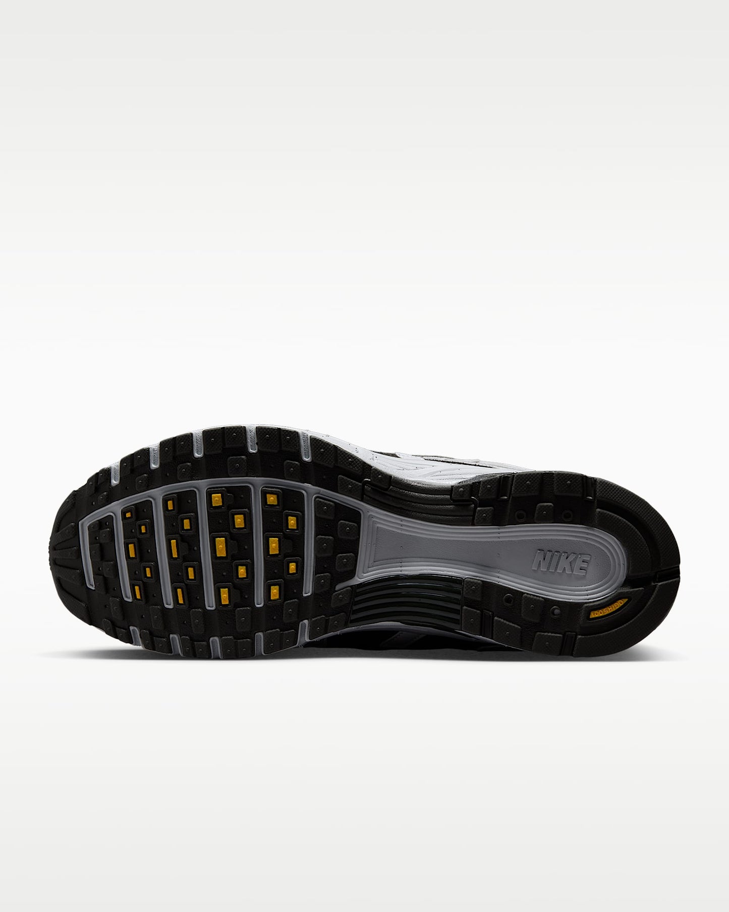Nike P-6000 – Grey / Black / Orange Mesh Athletic Sneakers