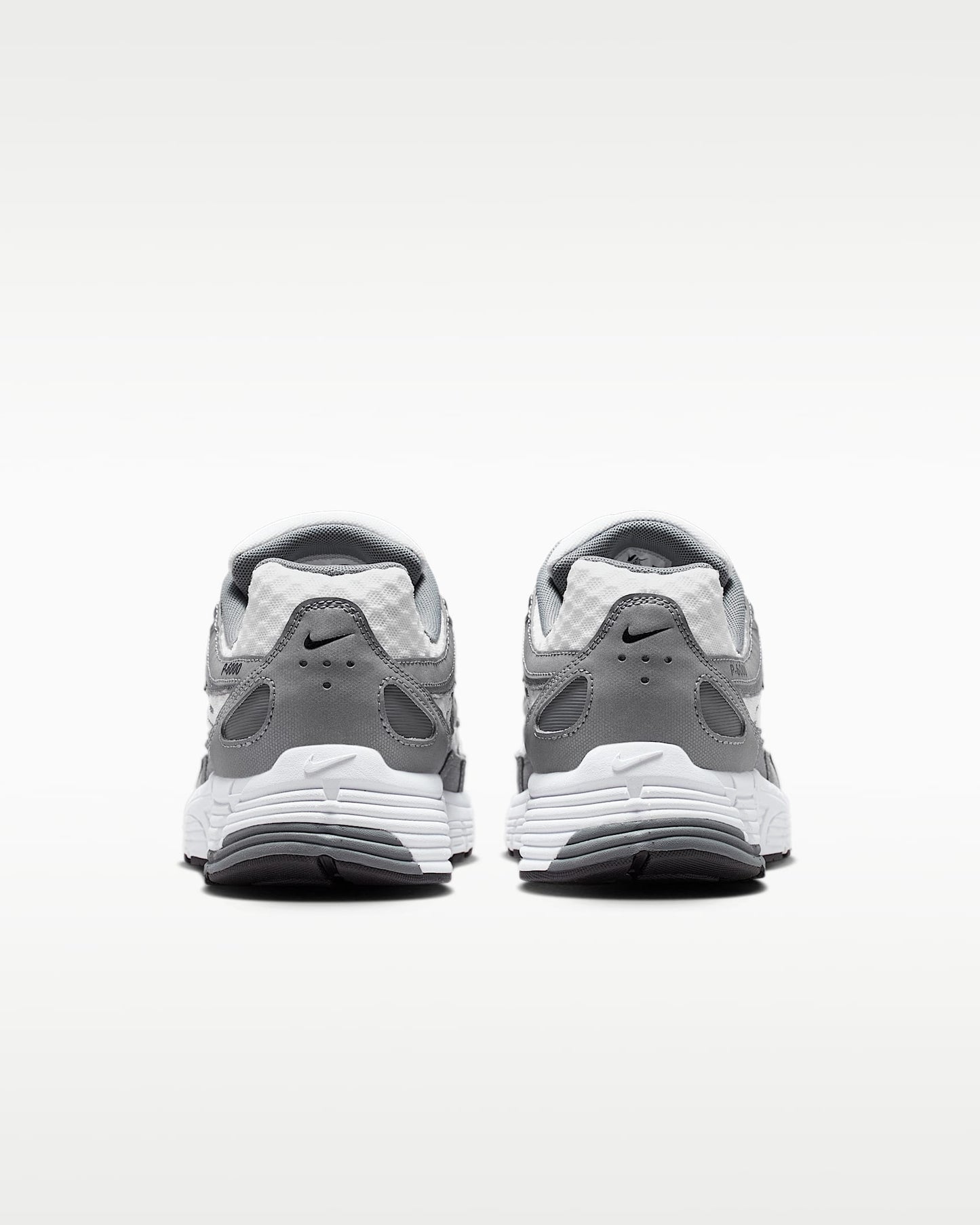 Nike P-6000 – Grey / White / Black Suede Mesh Athletic Sneakers