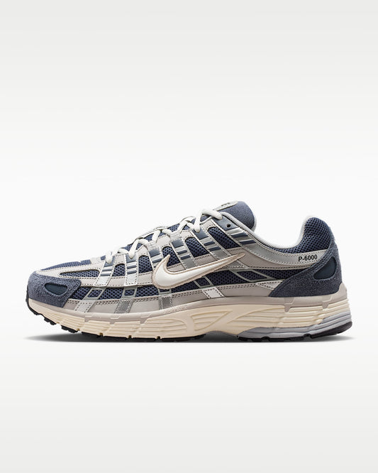Nike P-6000 – Navy / Beige / Grey Mesh Athletic Sneakers