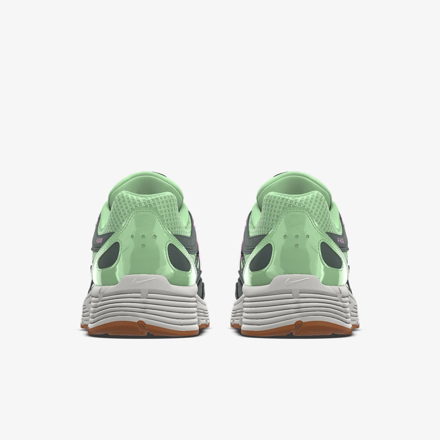 Nike P-6000 – Green / Pink / Gum Mesh Athletic Sneakers