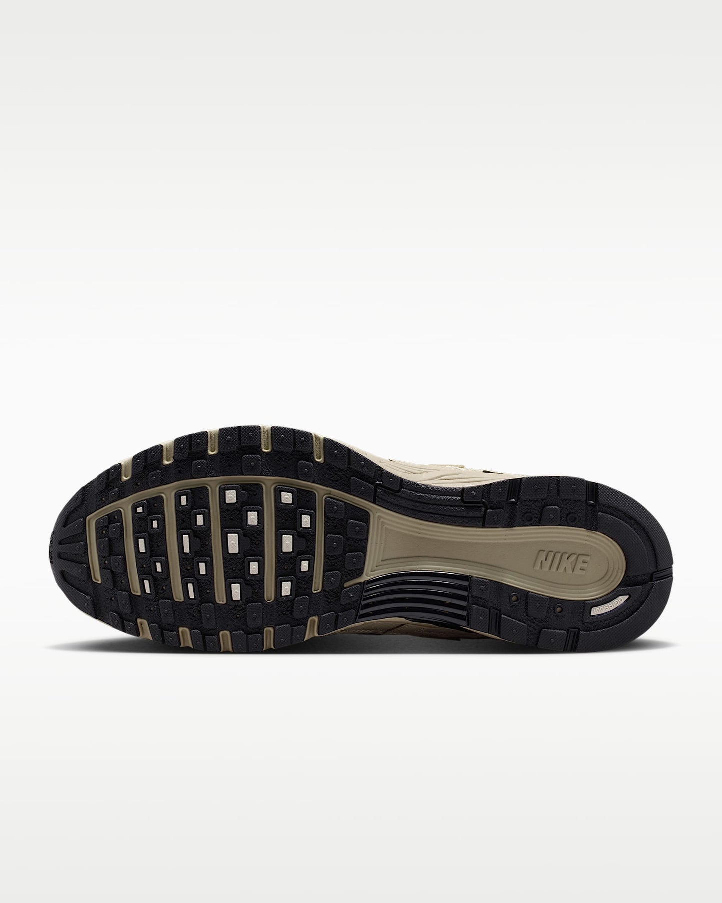 Nike P-6000 – Beige / Cream / Black Mesh Athletic Sneakers