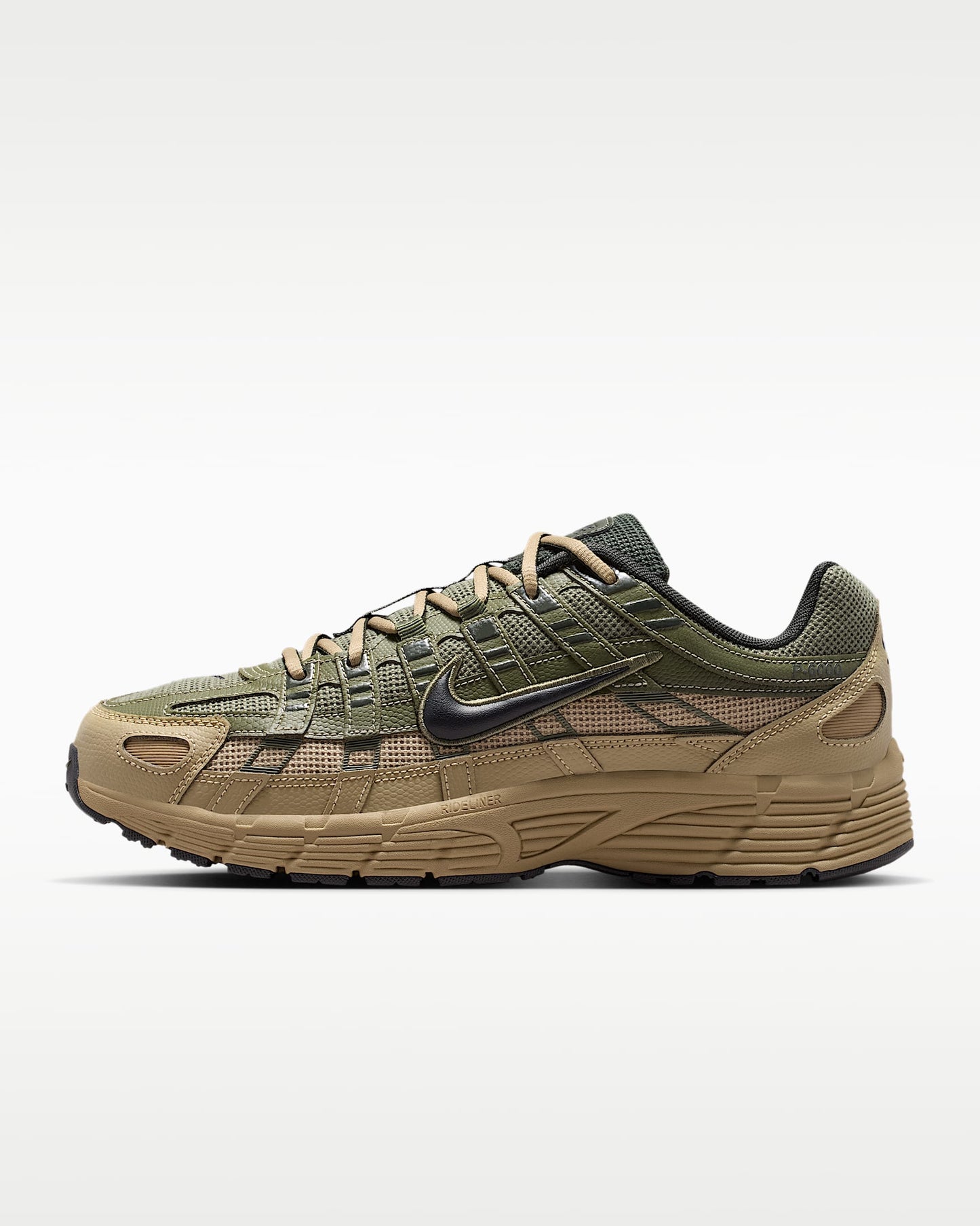 Nike P-6000 – Olive / Khaki Mesh Athletic Sneakers
