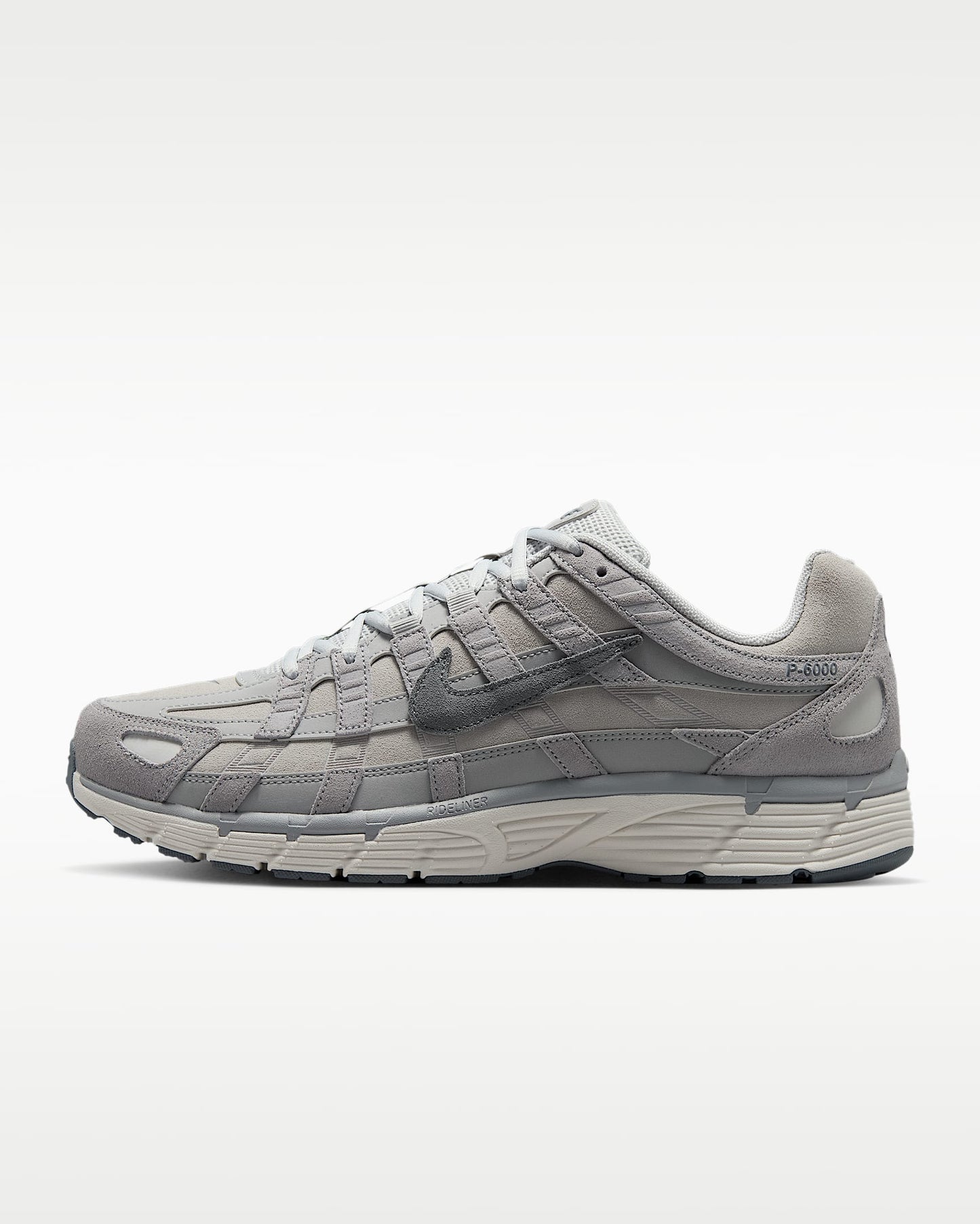 Nike P-6000 – Grey / White / Blue Mesh Athletic Sneakers