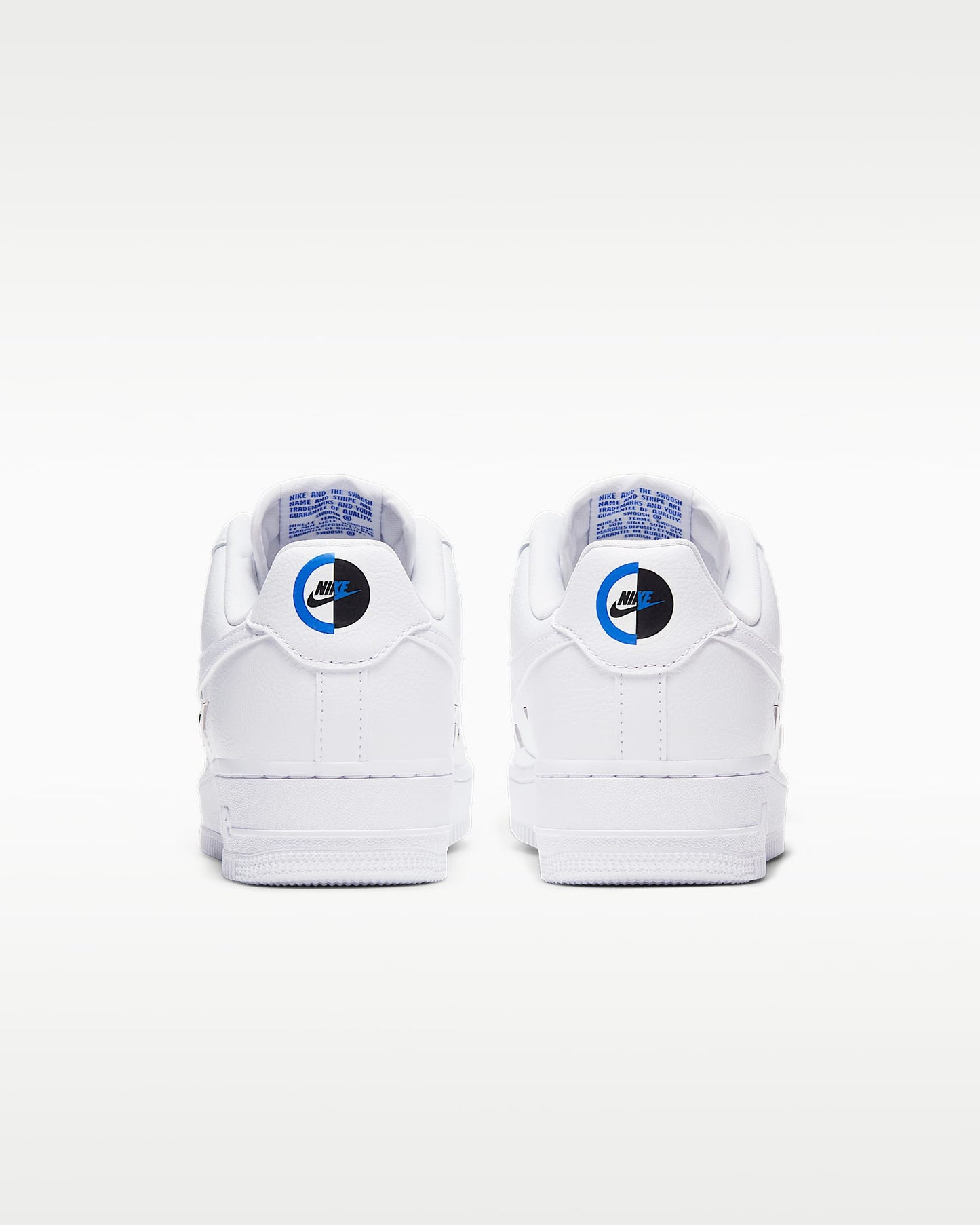 Nike Air Force 1 '07 White Multi-Metal Mini Swoosh Sneakers