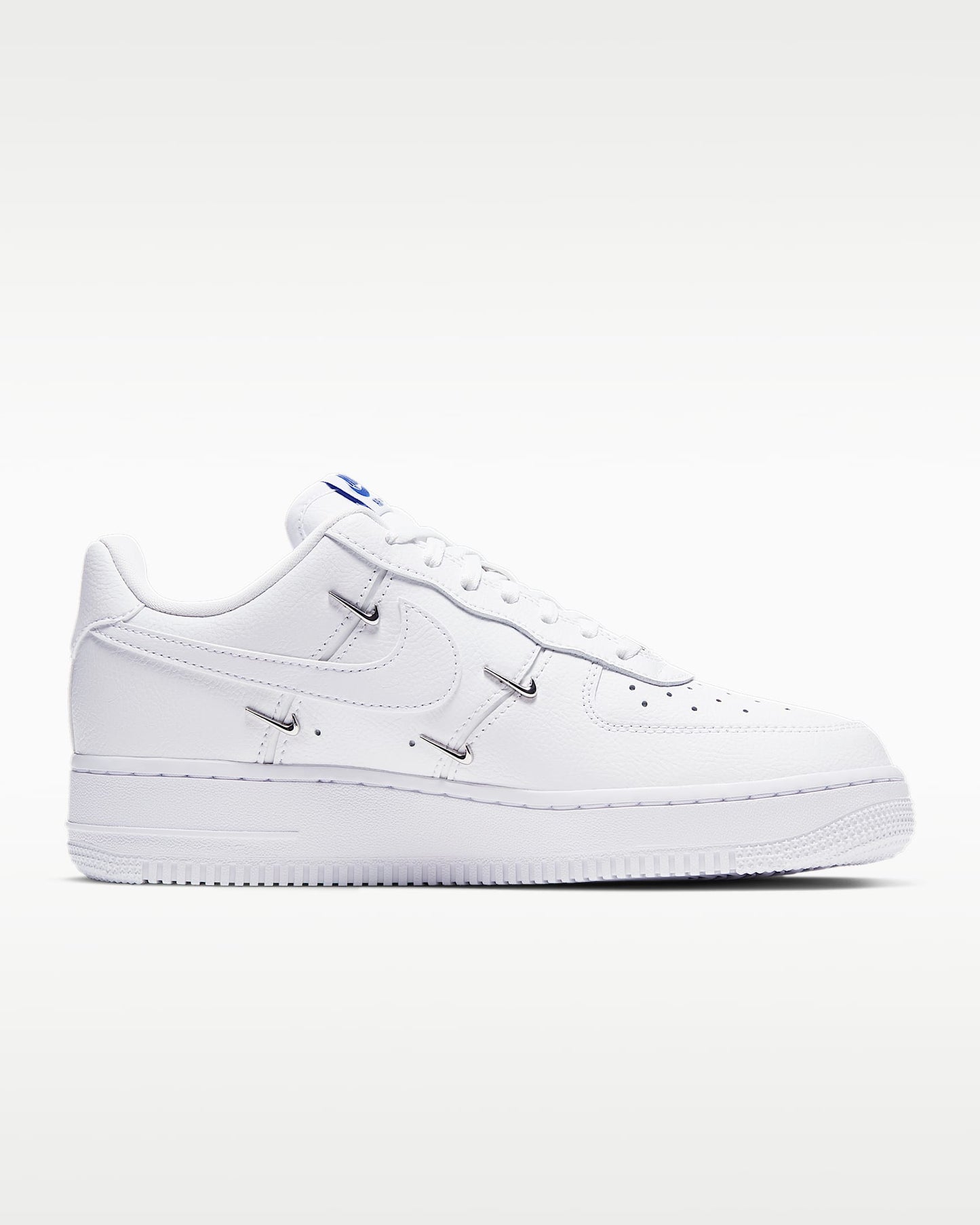 Nike Air Force 1 '07 White Multi-Metal Mini Swoosh Sneakers