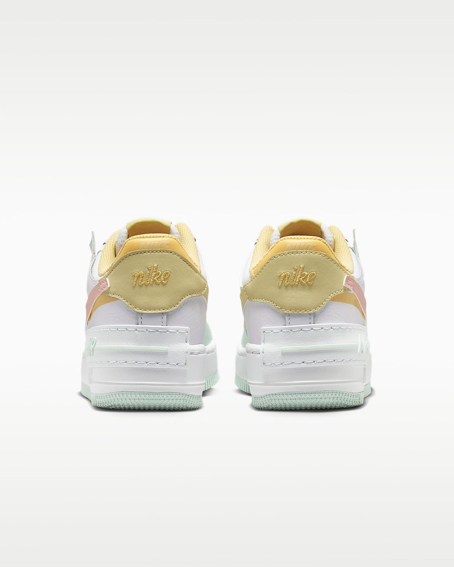 Nike Air Force 1 Shadow White Pastel Pink Yellow Mint Green Sneakers