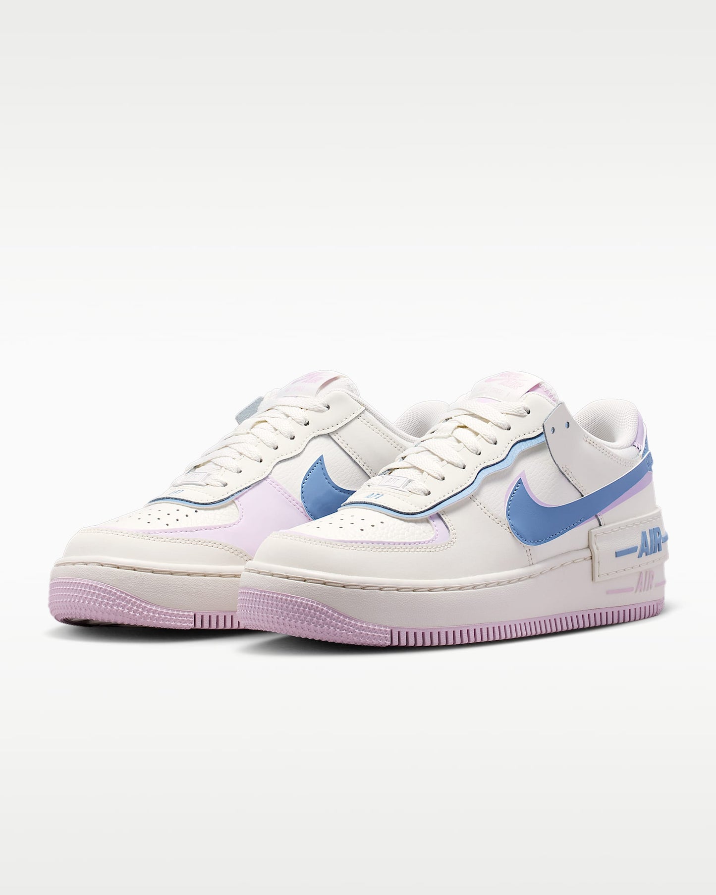 Nike Air Force 1 Shadow White Blue Lavender Sneakers