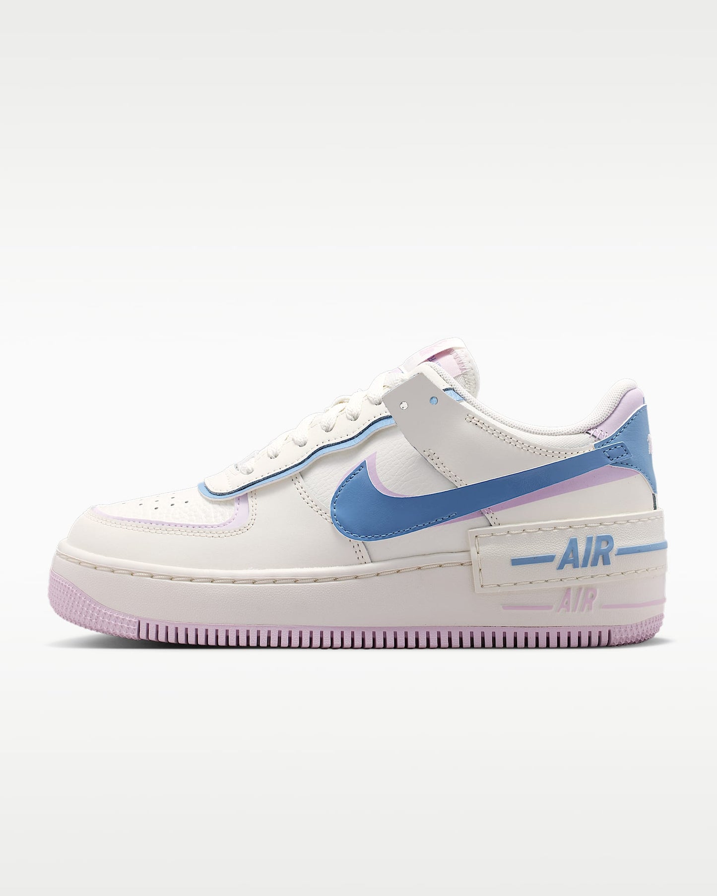 Nike Air Force 1 Shadow White Blue Lavender Sneakers