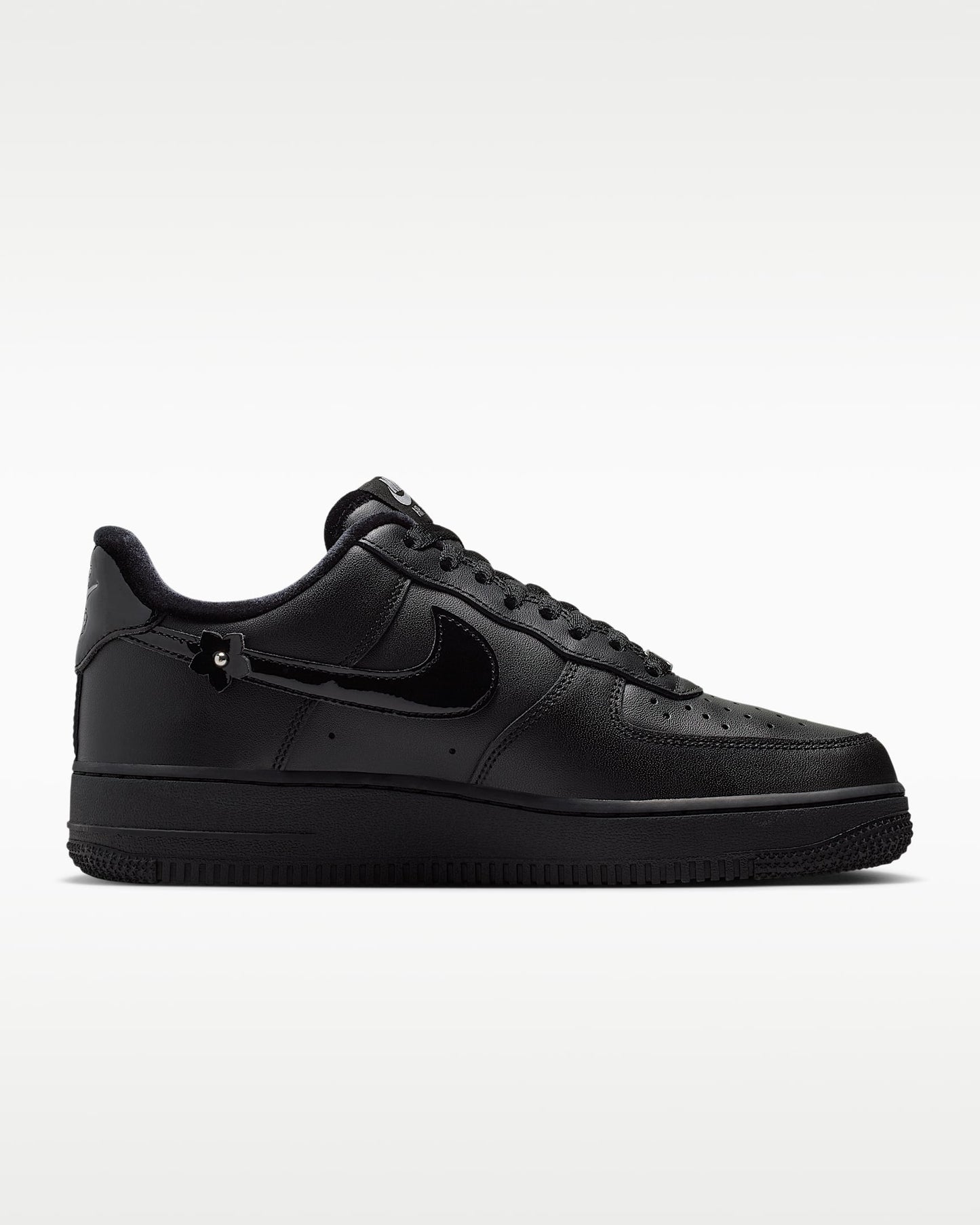 Nike Air Force 1 '07 Black 3D Floral Ornament Sneakers