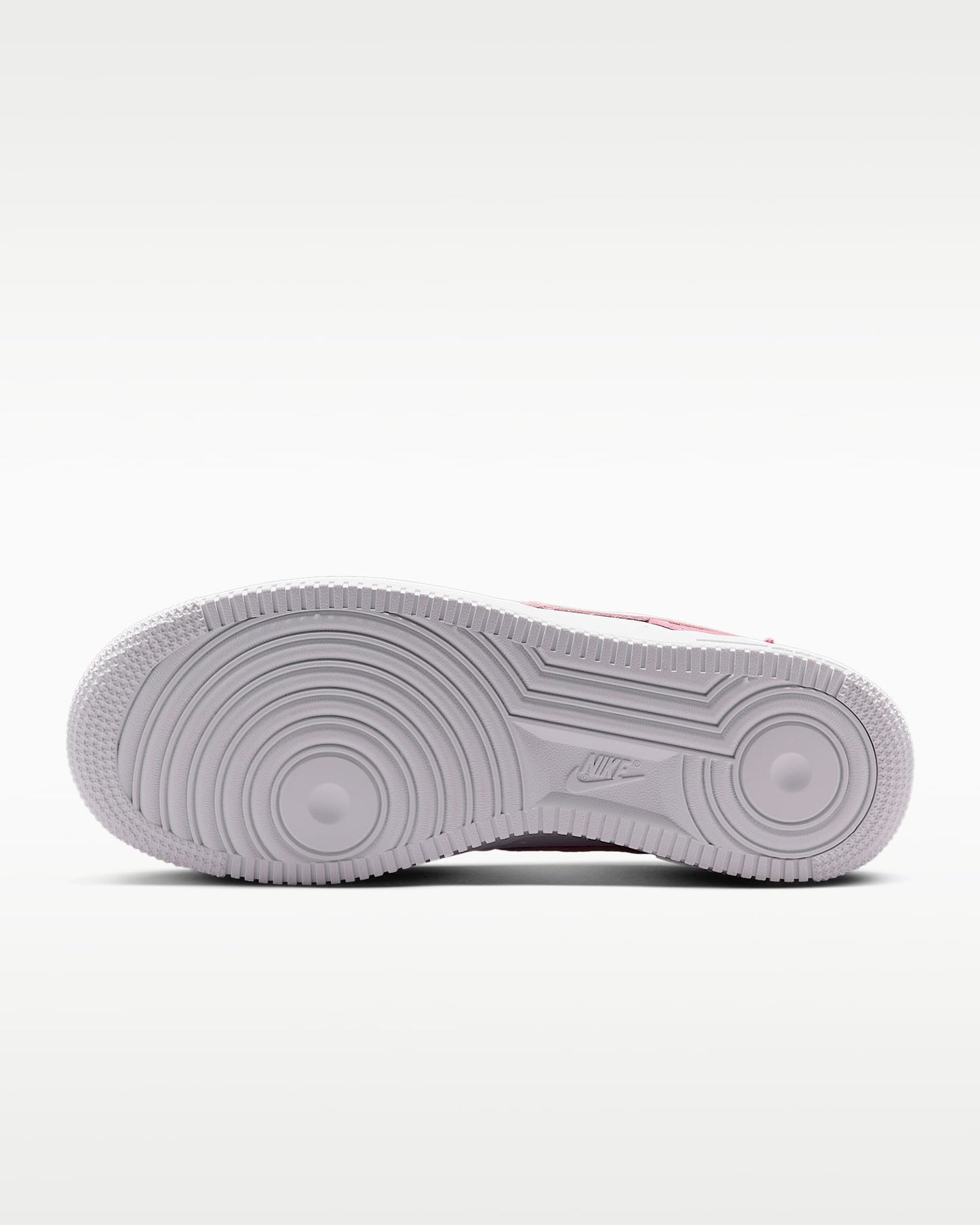 Nike Air Force 1 '07 White Two-Tone Pink Color-Block Sneakers