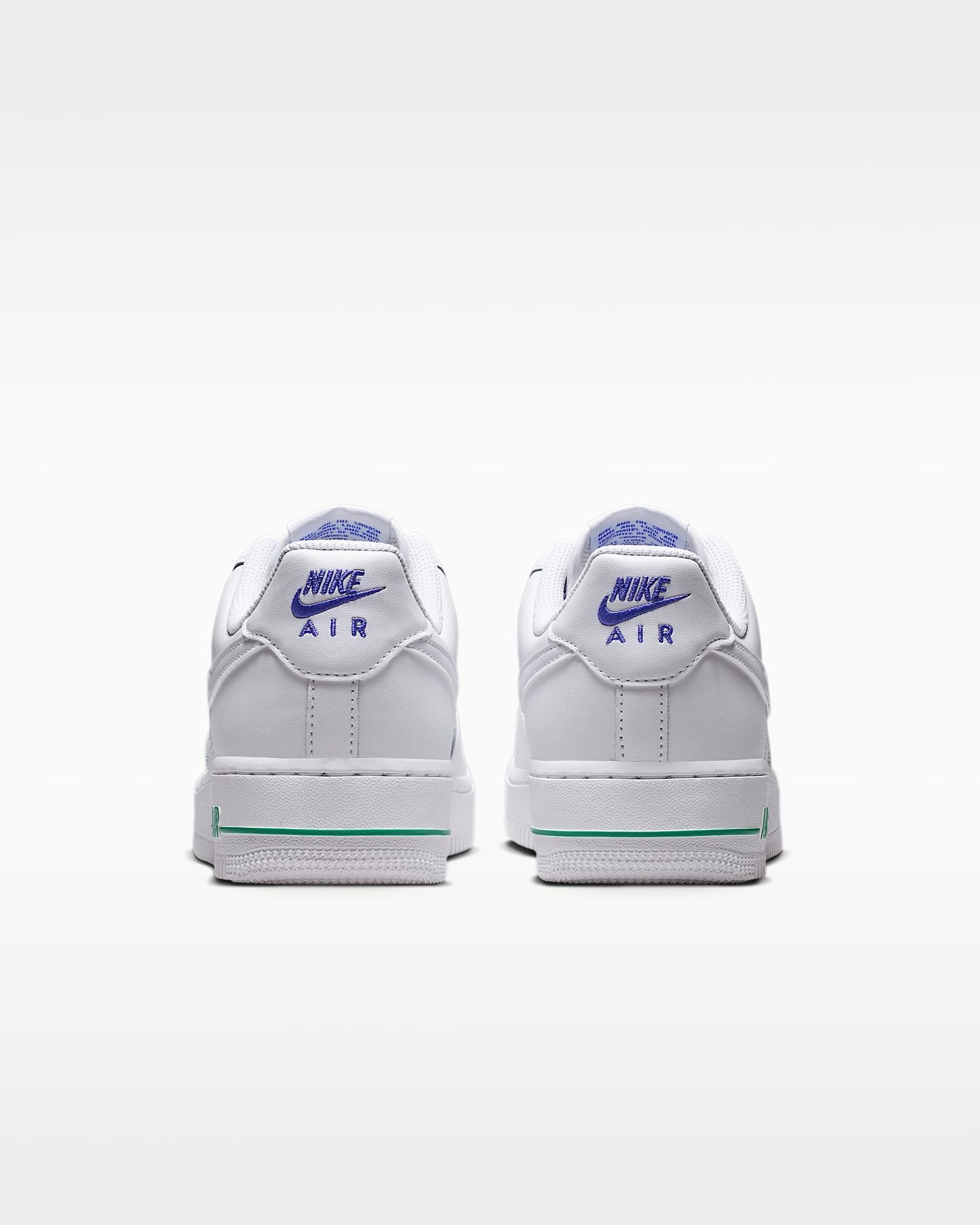 Nike Air Force 1 '07 White Blue Flower Print Sneakers