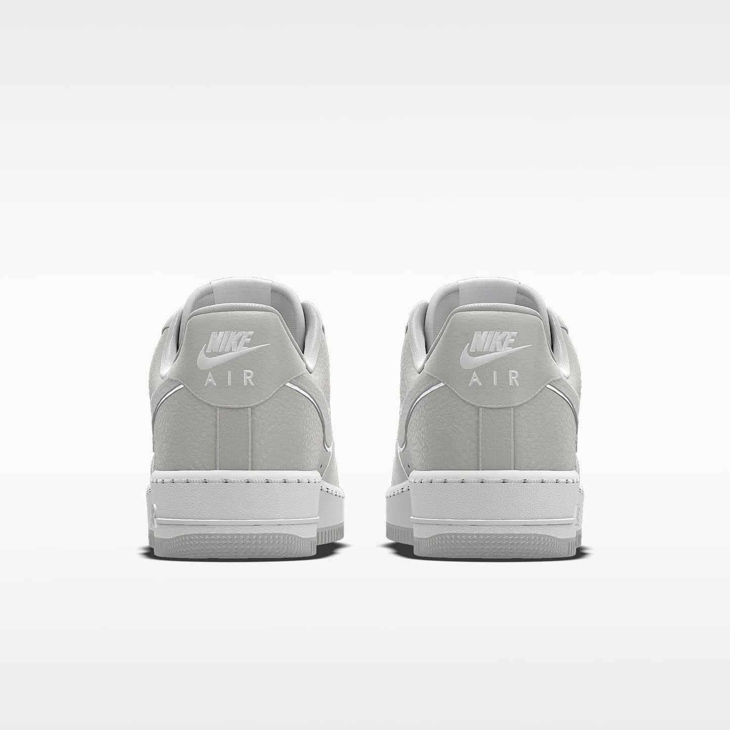 Nike Air Force 1 '07 Light Gray White Outline Monochrome Sneakers