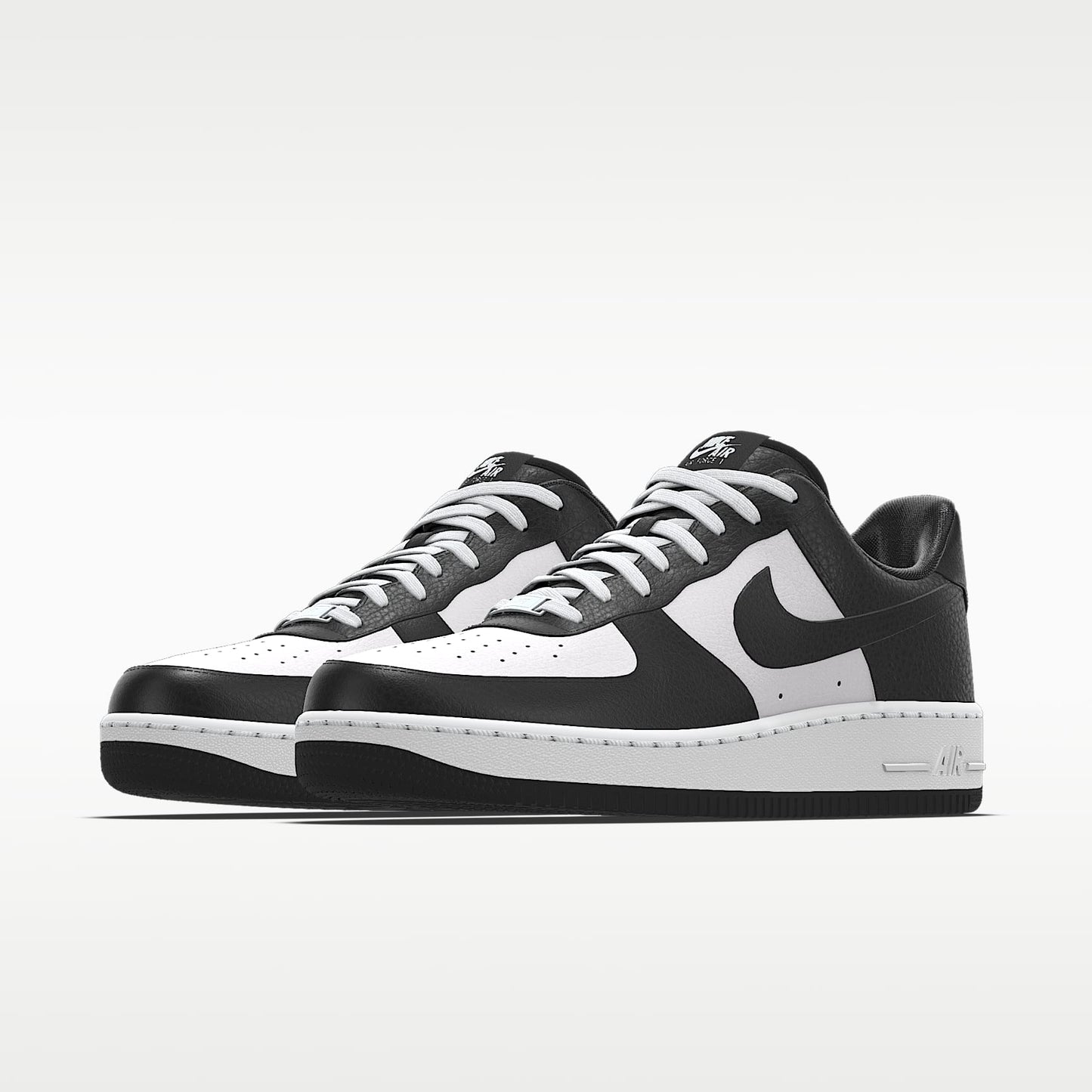Nike Air Force 1 '07 Black White Panda Color-Block Sneakers