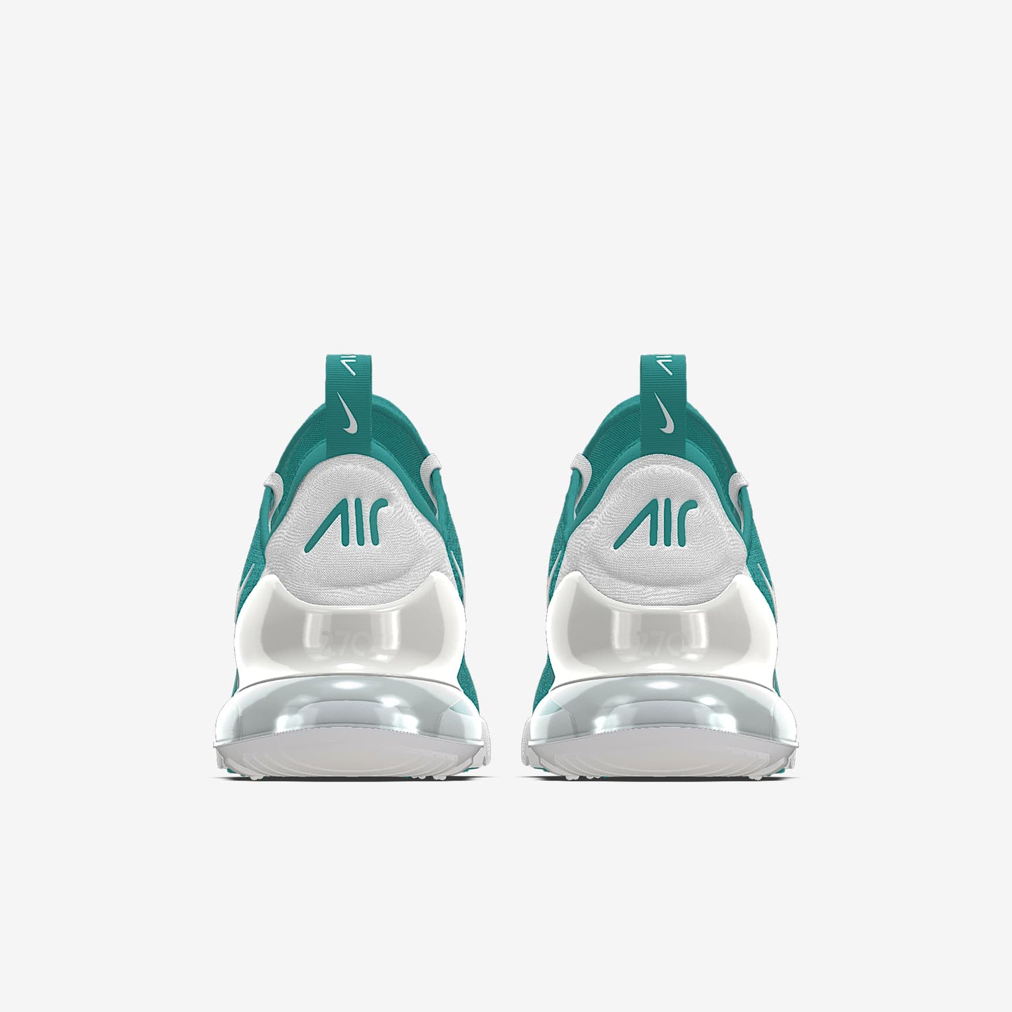 Nike Air Max 270 By You – Teal/White/Silver Custom Sneaker