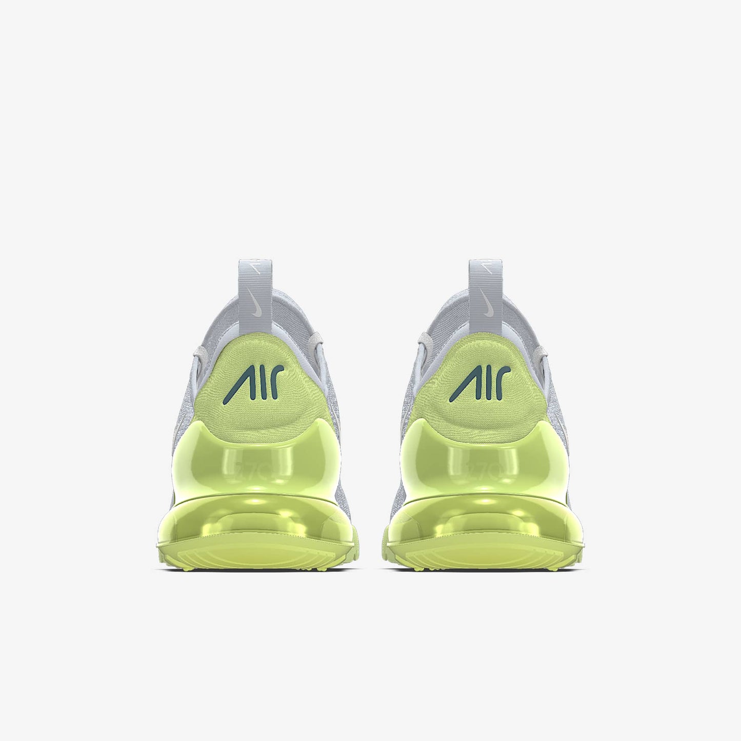 Nike Air Max 270 By You – Light Grey/Lime Green Custom Sneaker