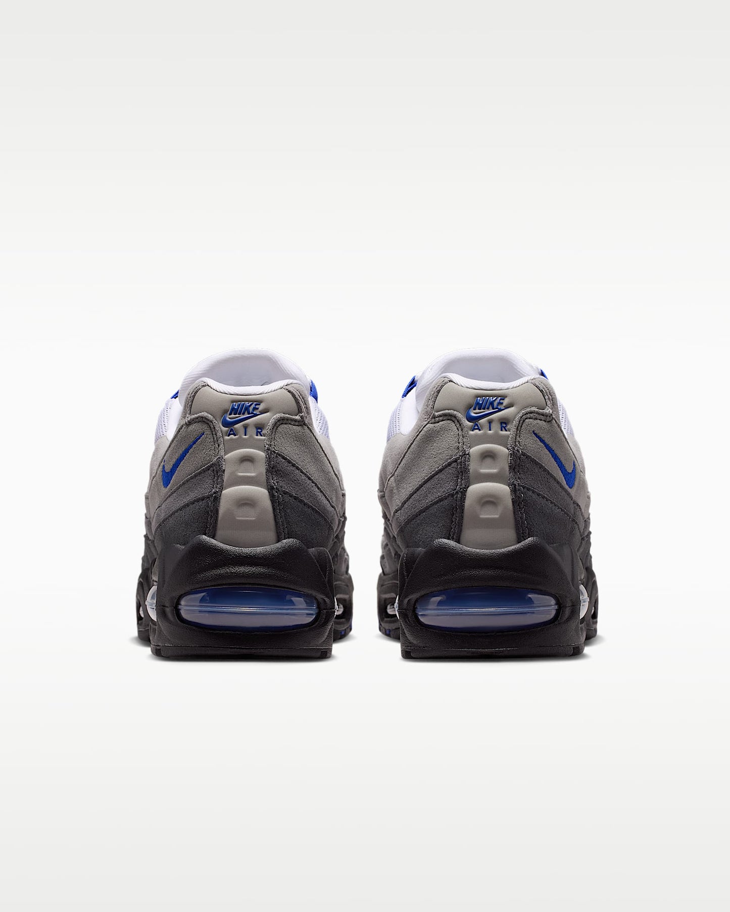 Nike Air Max 95 – Grey / Sky Blue Mesh Athletic Sneakers