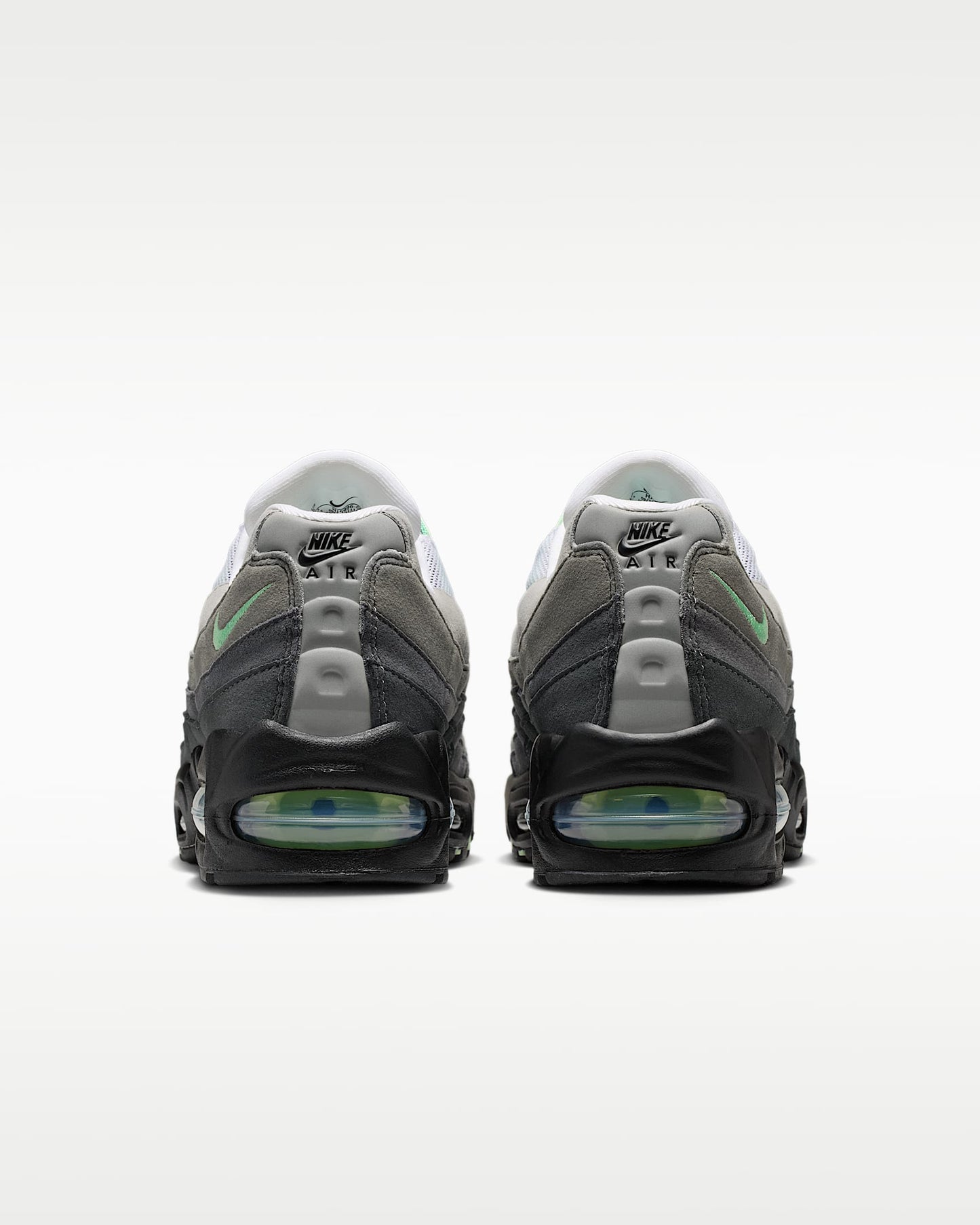 Nike Air Max 95 – Grey / Mint Green Mesh Athletic Sneakers (Women’s)
