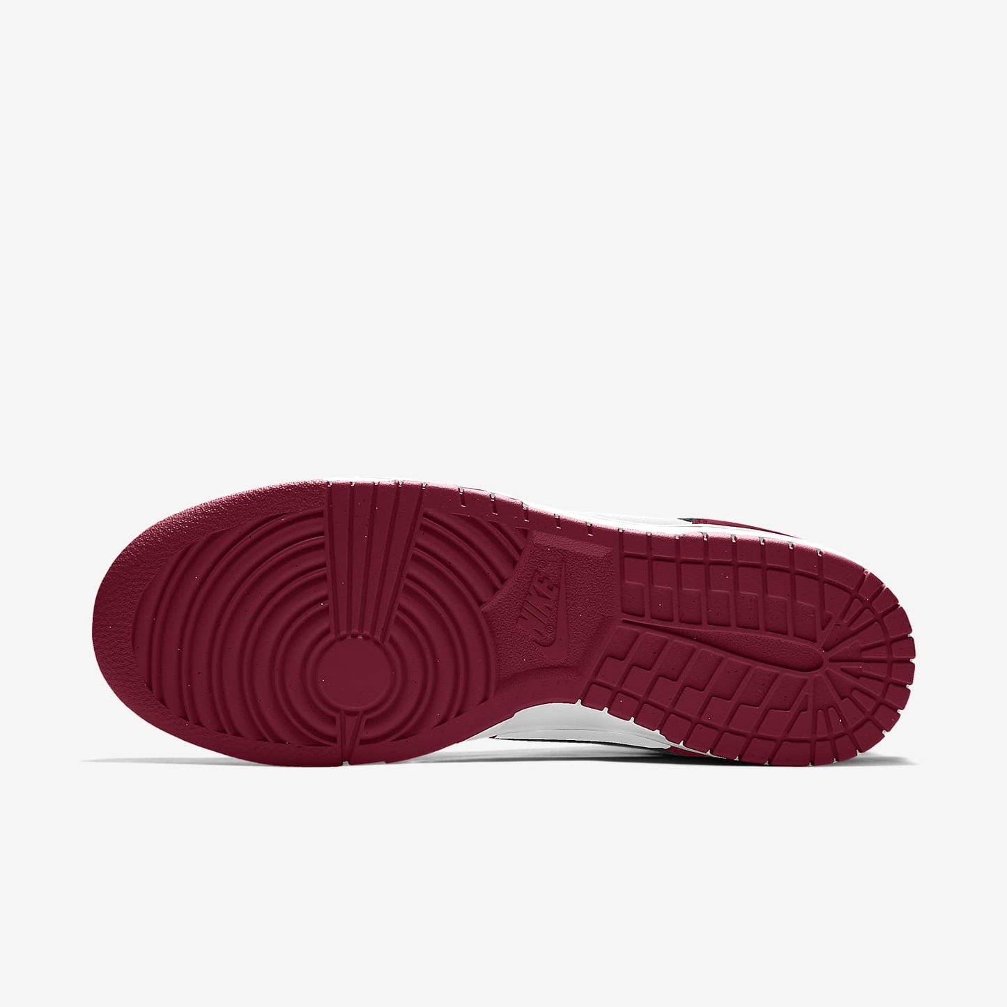 Nike Dunk High White Burgundy Red Black Swoosh Sneakers