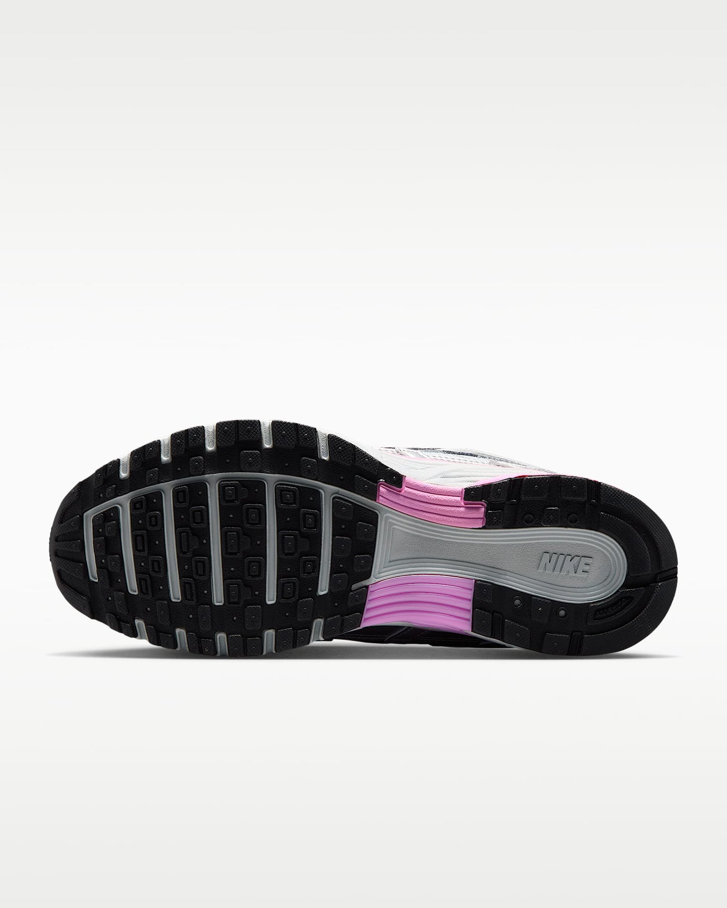 Nike P-6000 – Metallic Silver / Pink Mesh Athletic Sneakers