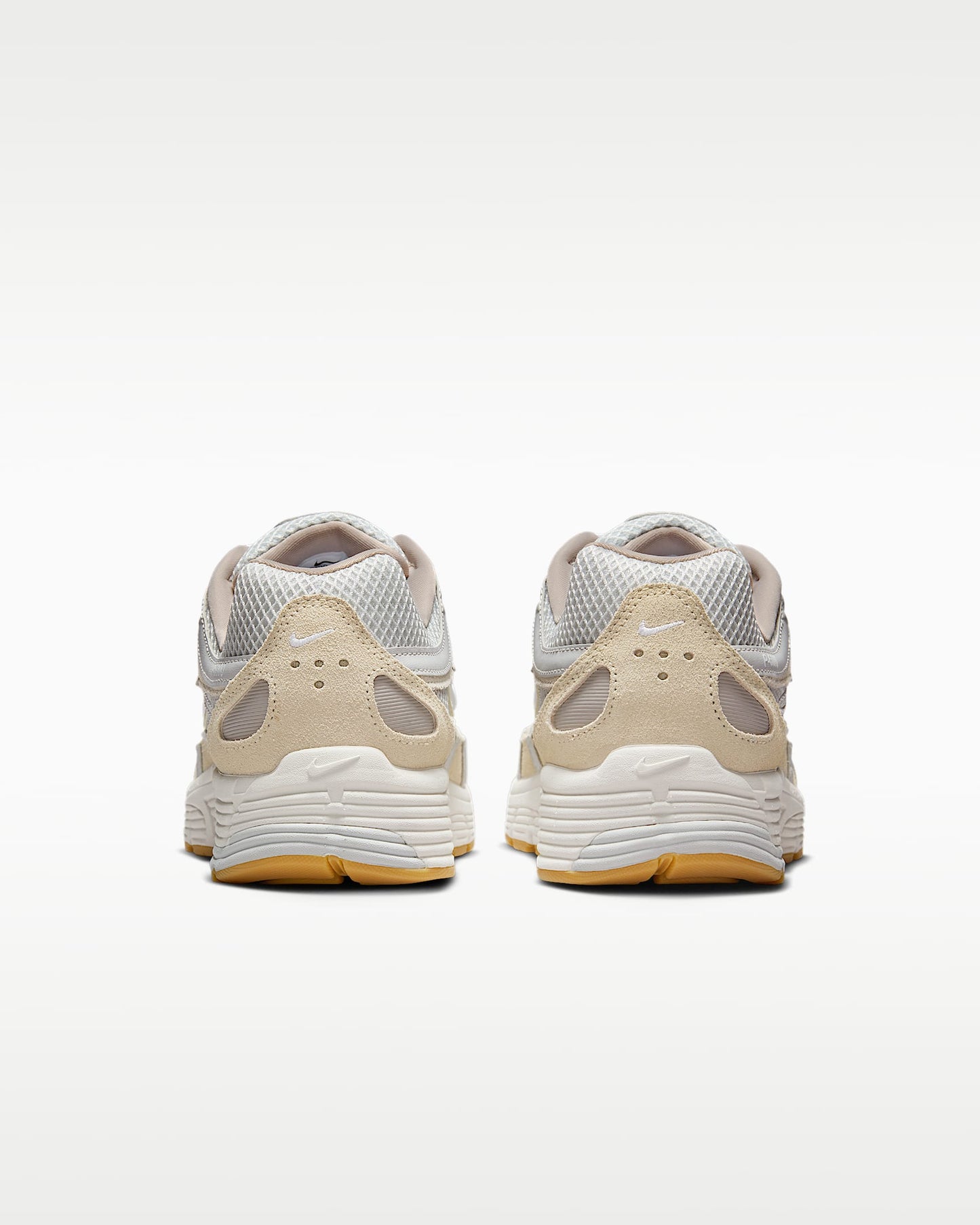 Nike P-6000 – Beige / Cream / Gum Suede Mesh Athletic Sneakers