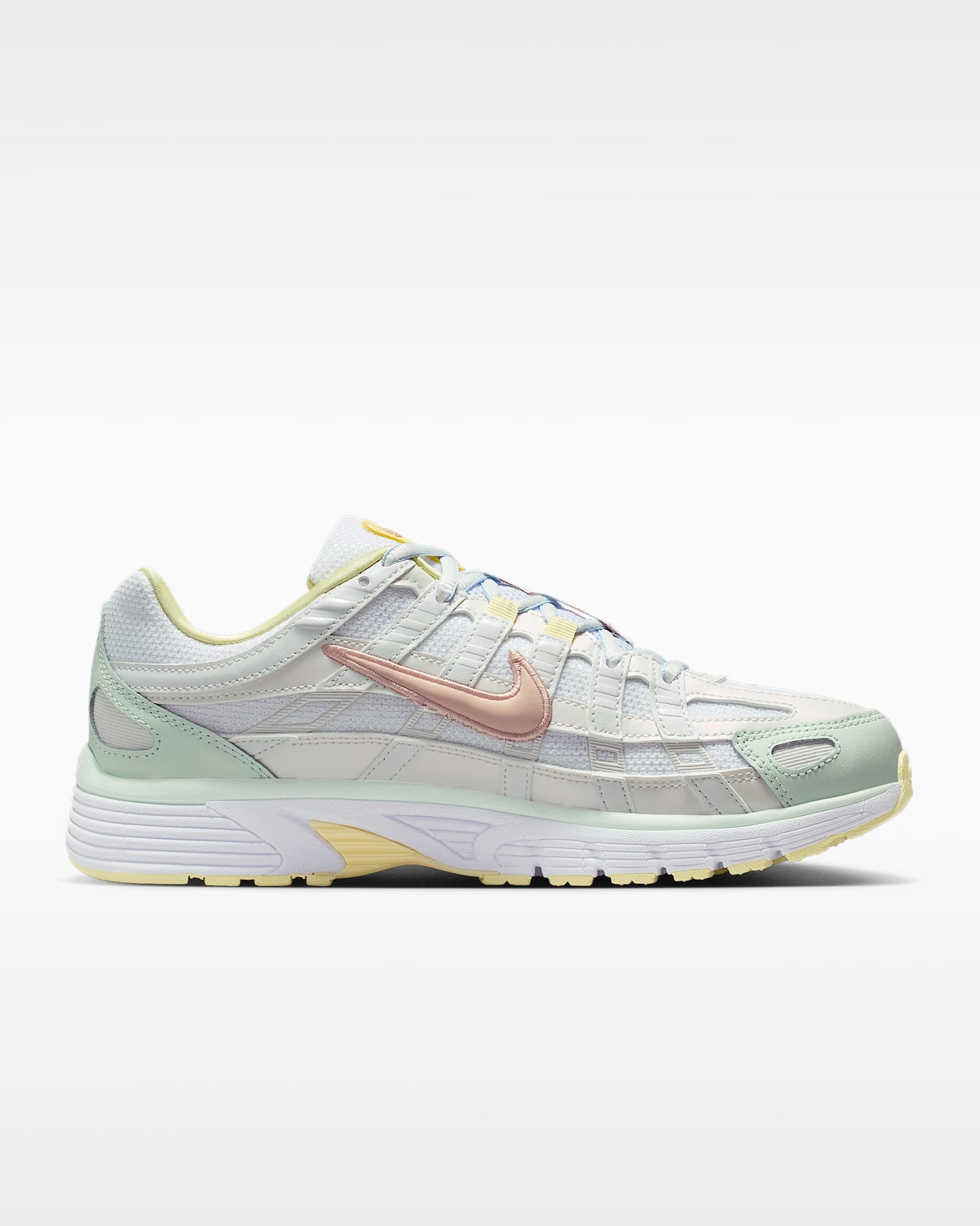 Nike P-6000 – White / Pink / Mint Mesh Athletic Sneakers