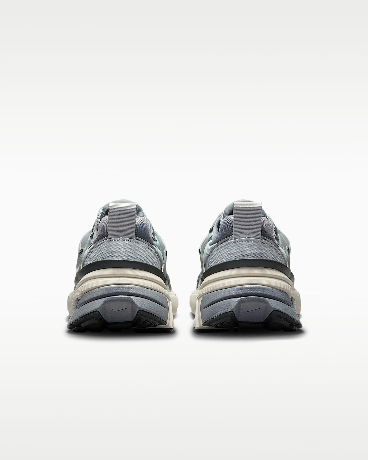 Nike V2K Run – Grey / Silver Mesh Athletic Sneakers