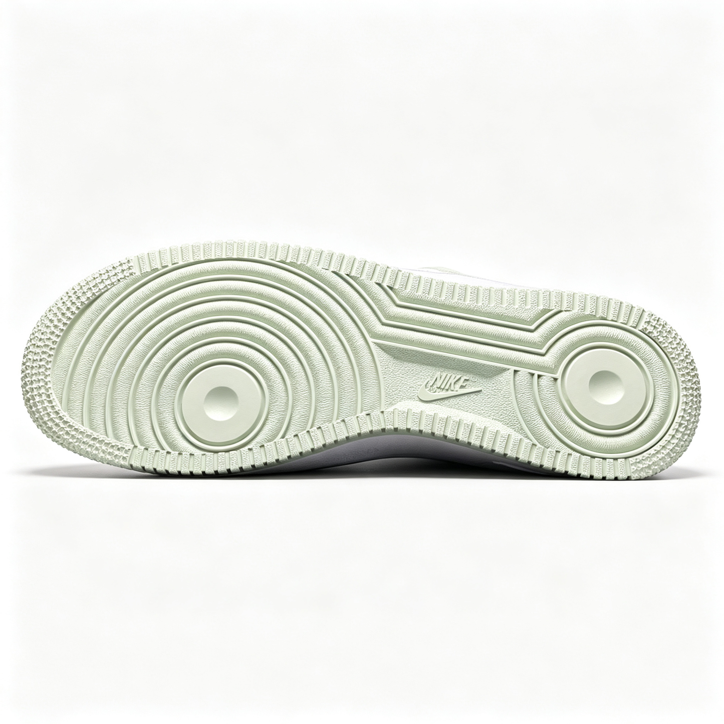 Nike Air Force 1 '07 Low Custom – White / Honeydew Outline Swoosh