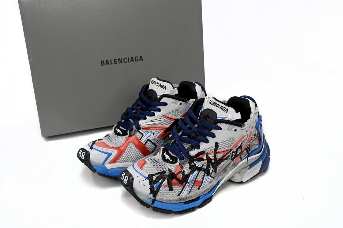 Balenciaga Runner Sneaker – Distressed Low-Top