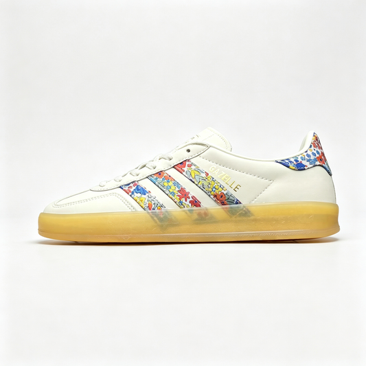 adidas Originals Gazelle Indoor – Women's Off-White Floral Print / Gum