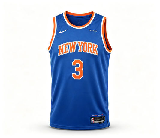 New York Knicks #3 Josh Hart Jersey (Blue)