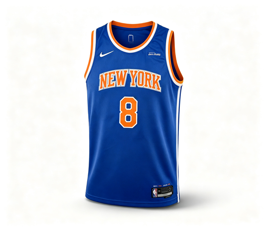 New York Knicks #8 OG Anunoby Jersey (Blue)