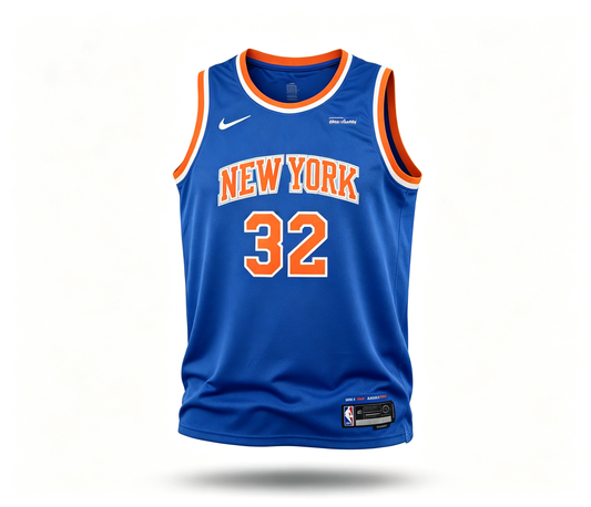 New York Knicks #32 Karl-Anthony Towns Jersey (Blue)