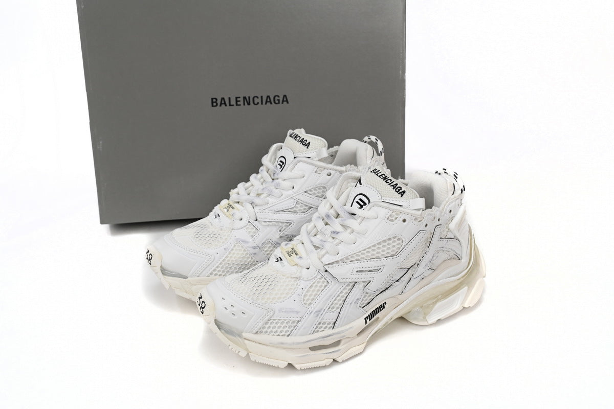 Balenciaga Runner Sneaker – Distressed Low-Top